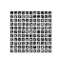 Поле aruco-меток, не бликующая поверхность 101 метка - «globural.ru» - Дербент