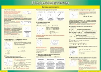 Таблица Векторы на плоскости (Планиметрия) 1000*1400 винил - «globural.ru» - Дербент