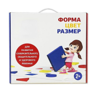 Подвижная развивающая игра "Форма, цвет, размер" - «globural.ru» - Дербент