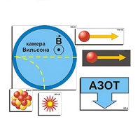 Модель-аппликация "Открытие протона и нейтрона" (ламинированная) - «globural.ru» - Дербент
