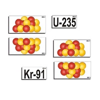 Модель-аппликация "Деление урана. Цепная ядерная реакция" (ламинированная) - «globural.ru» - Дербент