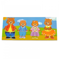 Деревянный пазл "Четыре медведя" - «globural.ru» - Дербент