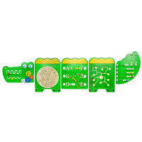 Тактильно-развивающая панель «Крокодил Дилли» - «globural.ru» - Дербент