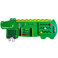 Бизиборд "Зелёный крокодильчик" - «globural.ru» - Дербент