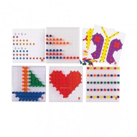 Мозаика Peg Board. Набор с прозрачными досками и картинками - «globural.ru» - Дербент
