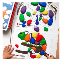 Игра на сенсомоторное развитие "Радужные камешки. Набор с карточками заданий A4" - «globural.ru» - Дербент