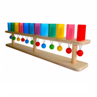 Тактильно-развивающая панель "Разноцветное домино" (настенный модуль, 12 домино) - «globural.ru» - Дербент