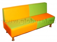Диван «Полосатик» на хромированных ножках (ВИК) - «globural.ru» - Дербент
