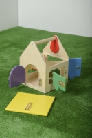 Тактильно-развивающий комплекс "Домик с дверцами и замочками" - «globural.ru» - Дербент