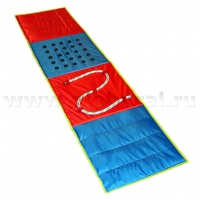 Сенсорная дорожка №1  (фракции песка, гороха. пуговицы, канат) - «globural.ru» - Дербент