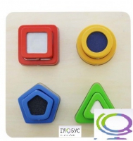 Панель "Тактильные геометрические фигуры" - «globural.ru» - Дербент