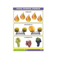 Таблица демонстрационная "Считаем, взвешиваем, сравниваем" (винил 70x100) - «globural.ru» - Дербент