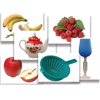 Набор предметных картинок "Фрукты, ягоды, орехи. Посуда" - «globural.ru» - Дербент