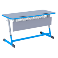 Парта Nomad двухместная регулируемая по высоте с полиуретановой кромкой - «globural.ru» - Дербент