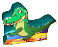 Напольная игрушка "Крокодил" с шелкографией (ВИК) - «globural.ru» - Дербент