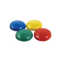 Набор магнитов круглых разноцветных (4 шт.) - «globural.ru» - Дербент