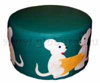 Пуфик «Мыши» (шелкография, ВИК) - «globural.ru» - Дербент