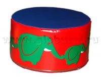 Пуфик «Слоны» (шелкография, ВИК) - «globural.ru» - Дербент