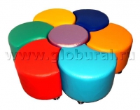 Комплект пуфиков "Семицветик" (ВИК) - «globural.ru» - Дербент