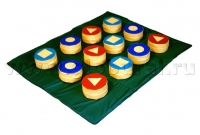 Коврик «Топ-Топ» (12 таблеток с геометрическими фигурами на липе + дно-коврик) - «globural.ru» - Дербент