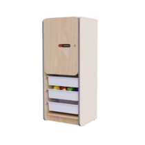 Закрытый шкаф с ящиками из коллекции мебели «НЕГА (цвет бежевый) - «globural.ru» - Дербент