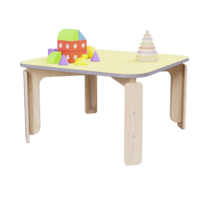 Квадратный растущий стол из коллекции «НЕГА» р.гр. 2-3 (цвет желтый) - «globural.ru» - Дербент