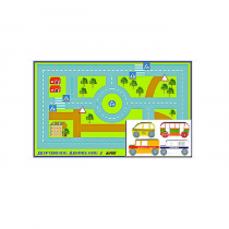 Игровой коврик "Дорожное движение - 2" с набором транспортных средств - «globural.ru» - Дербент