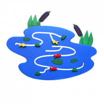 Сенсомоторное декоративно-развивающее панно "Река" - «globural.ru» - Дербент