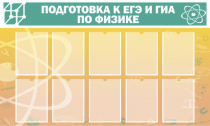 Стенд "Подготовка к ЕГЭ и ОГЭ по физике вариант 2 (10 карманов)" - «globural.ru» - Дербент