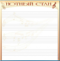 Доска магнитно-маркерная "Нотный стан" - «globural.ru» - Дербент