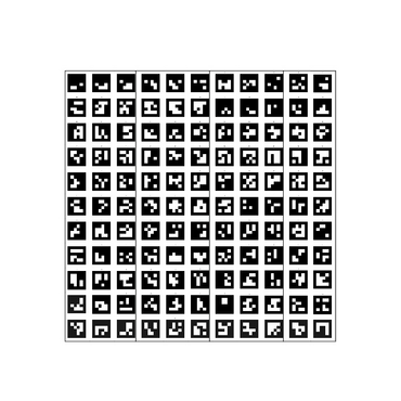 Поле aruco-меток, не бликующая поверхность 101 метка - «globural.ru» - Дербент