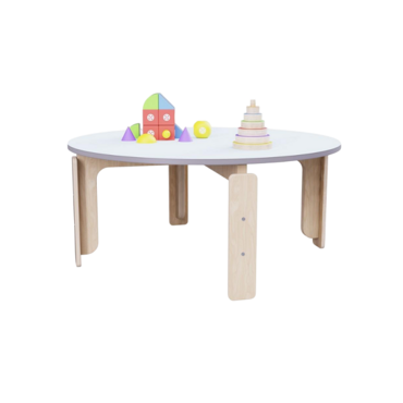 Круглый растущий стол из коллекции «НЕГА» р.гр. 0-1 (цвет голубой) - «globural.ru» - Дербент