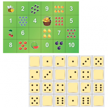 Тематическое поле-маршрутизатор «Фрукты и цифры» / «Точки» для мини-робота Bee-Bot - «globural.ru» - Дербент