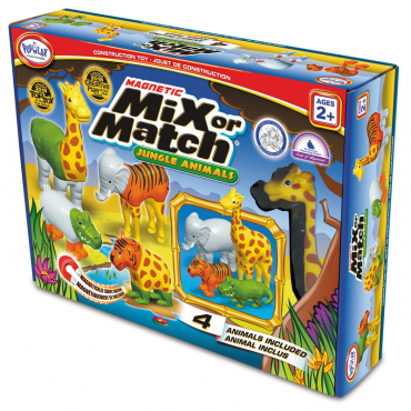 Магнитный конструктор "Смешай и собери". Животные. Стартовый набор - «globural.ru» - Дербент