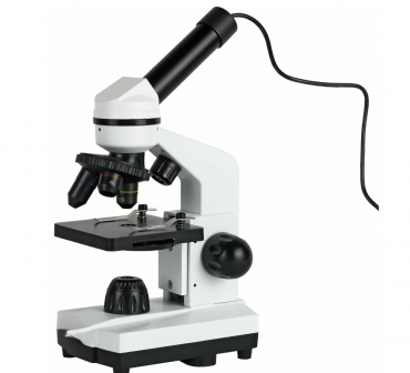 Микроскоп школьный Эврика 40х-1600х с видеоокуляром - «globural.ru» - Дербент