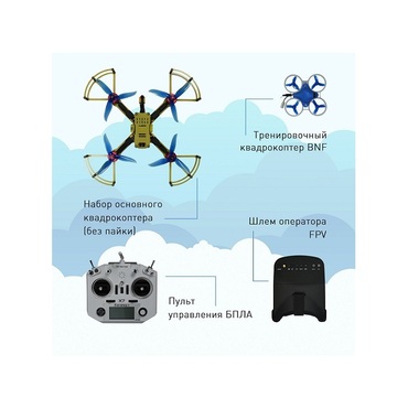 Образовательный набор квадрокоптера EdDron First (без пайки) - «globural.ru» - Дербент