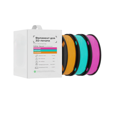 Набор Филамента для 3D-Печати "Яркий" - «globural.ru» - Дербент
