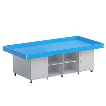Стол для робототехники с дверками (серый/синий) - «globural.ru» - Дербент