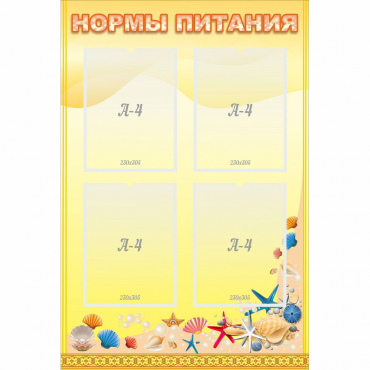 Стенд "Нормы питания" - «globural.ru» - Дербент
