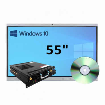 Интерактивная панель 55" (встроенный ПК, Win10) - «globural.ru» - Дербент