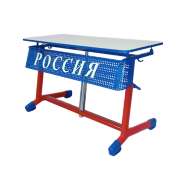 Стол ученический двухместный "Патриот-2о" на газовом лифте (р.гр. № 3-7 и наклоном столешницы) - «globural.ru» - Дербент