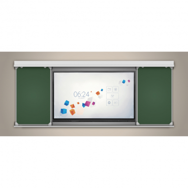 Многофункциональная раздвижная система аудиторных досок 65'' - «globural.ru» - Дербент