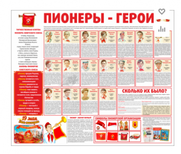 Тематический стенд "Пионеры-герои" - «globural.ru» - Дербент