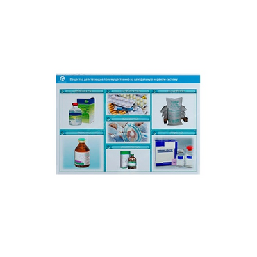 Стенд-планшет светодинамический «Изучение веществ, действующих преимущественно на центральную нервную систему» - «globural.ru» - Дербент